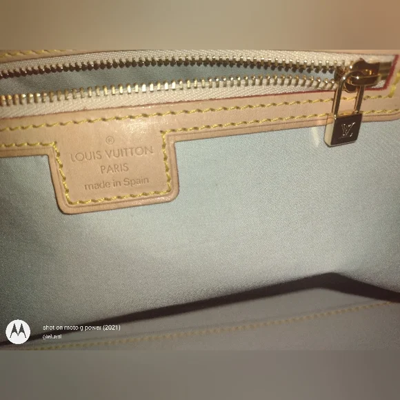 SOLD 💔 Louis Vuitton Mini Lin Marie Navy Monogram Speedy Deauville Boston Bag - Picture 6 of 15